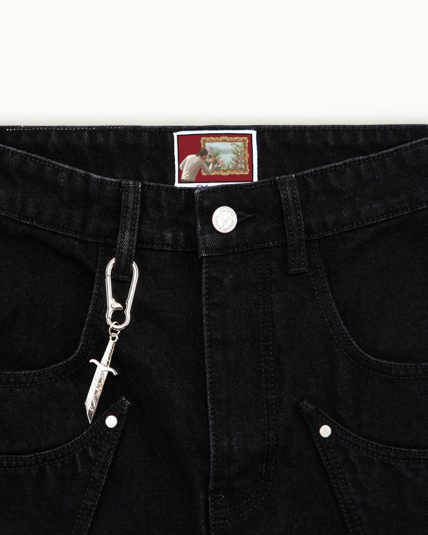 Blossom Black Denim(Printed Version)