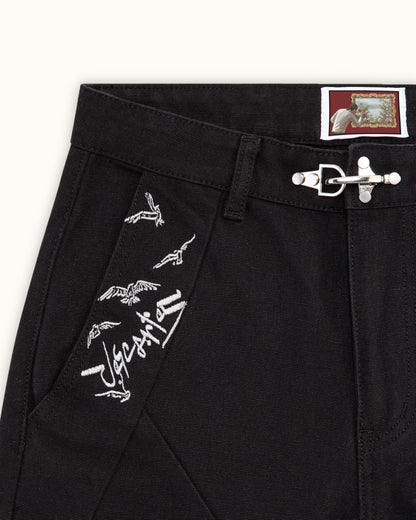 Black Crescent Pants（Printed Version）