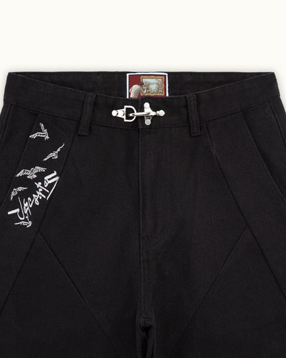 Black Crescent Pants（Printed Version）