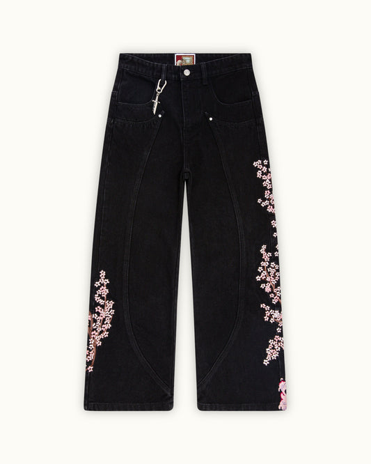 Blossom Black Denim（Printed Version）