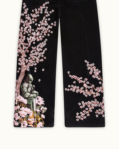 Blossom Black Denim（Printed Version）