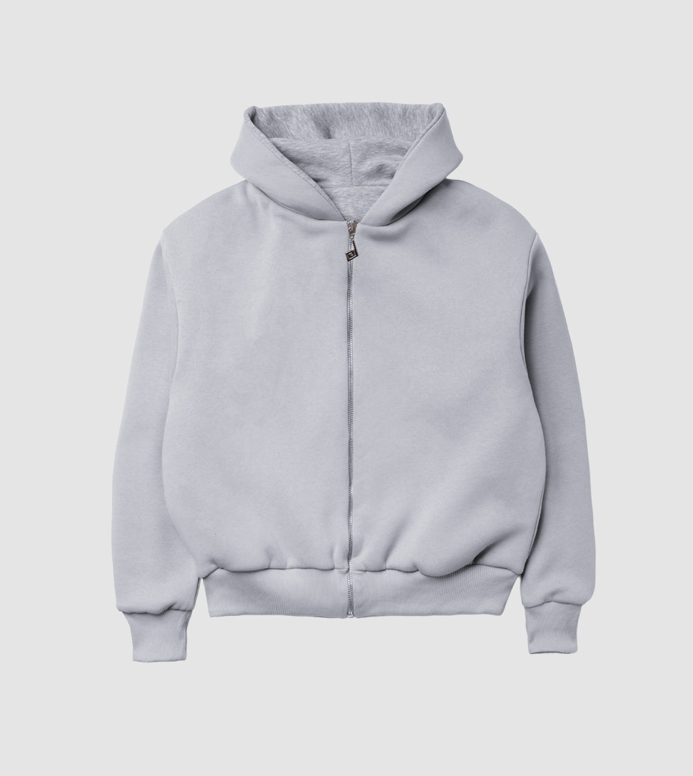 Reversible Zip Hoodie Tracksuit Smoke/Black