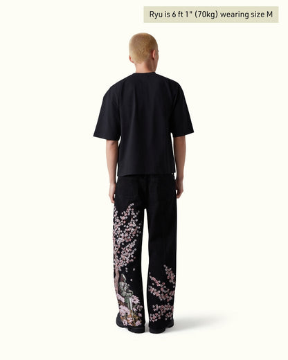 Blossom Black Denim（Printed Version）
