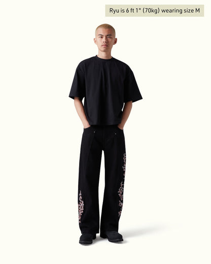 Blossom Black Denim（Printed Version）