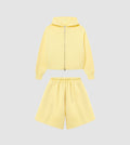 Zip Hoodie Shorts Tracksuit Butter