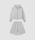Zip Hoodie Shorts Tracksuit Storm
