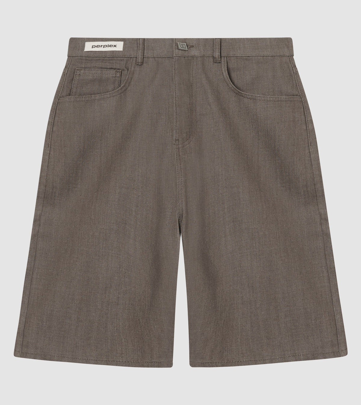 Japanese Raw Denim Shorts Brown