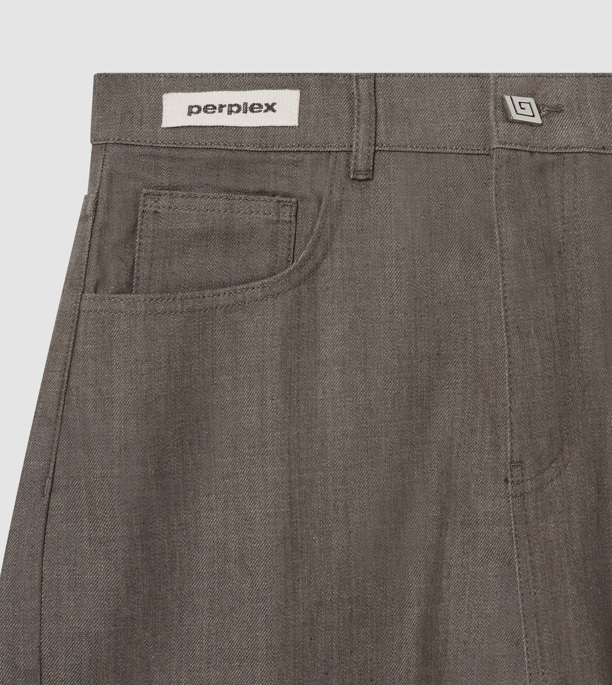 Japanese Raw Denim Shorts Brown