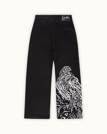 Black Crescent Pants（Printed Version）