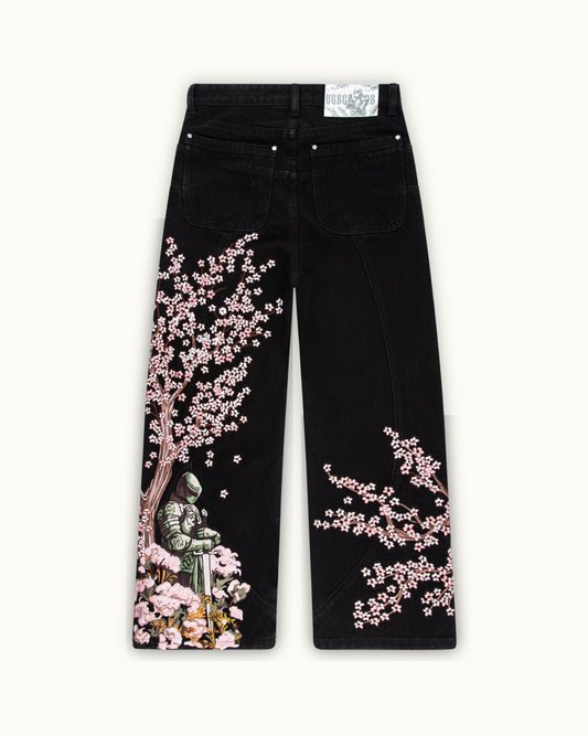 Blossom Black Denim（Printed Version）
