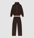 Zip Hoodie Tracksuit Mocca