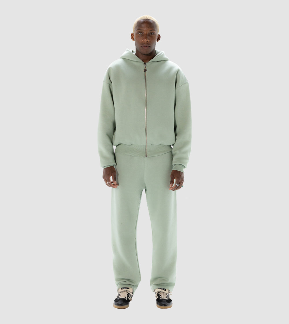 Zip Hoodie Tracksuit Moss