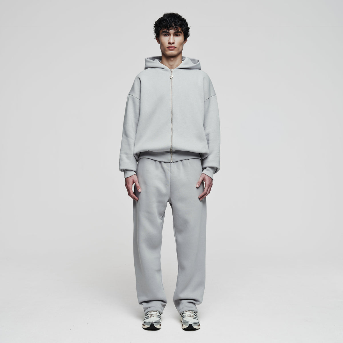 Zip Hoodie Tracksuit Stone