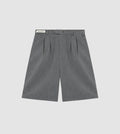 Pleated Shorts Grey