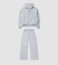 Reversible Zip Hoodie Tracksuit Smoke/Black