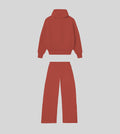 Armor Hoodie Tracksuit Burgundy