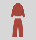Zip Hoodie Tracksuit Burgundy