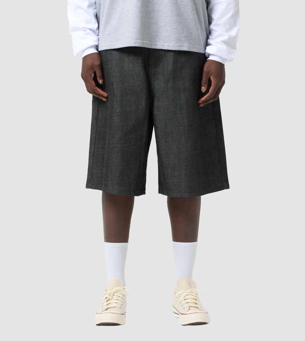 Japanese Raw Denim Shorts Black