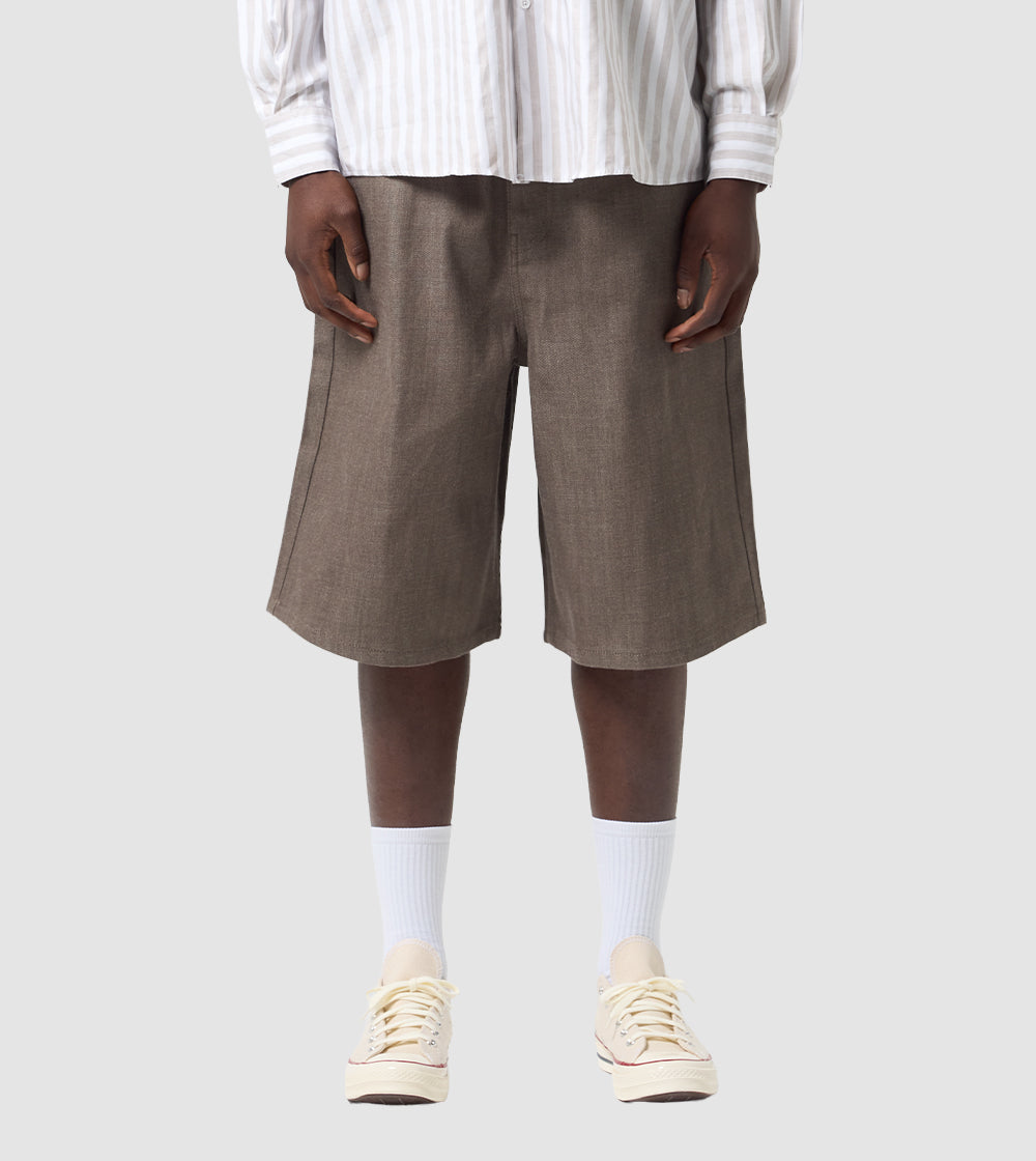 Japanese Raw Denim Shorts Brown