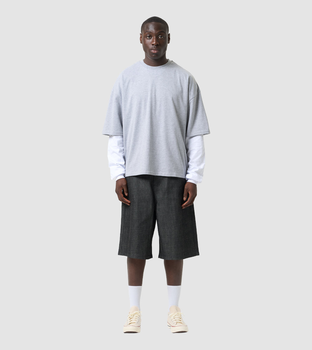 Longsleeve T-Shirt Grey / White
