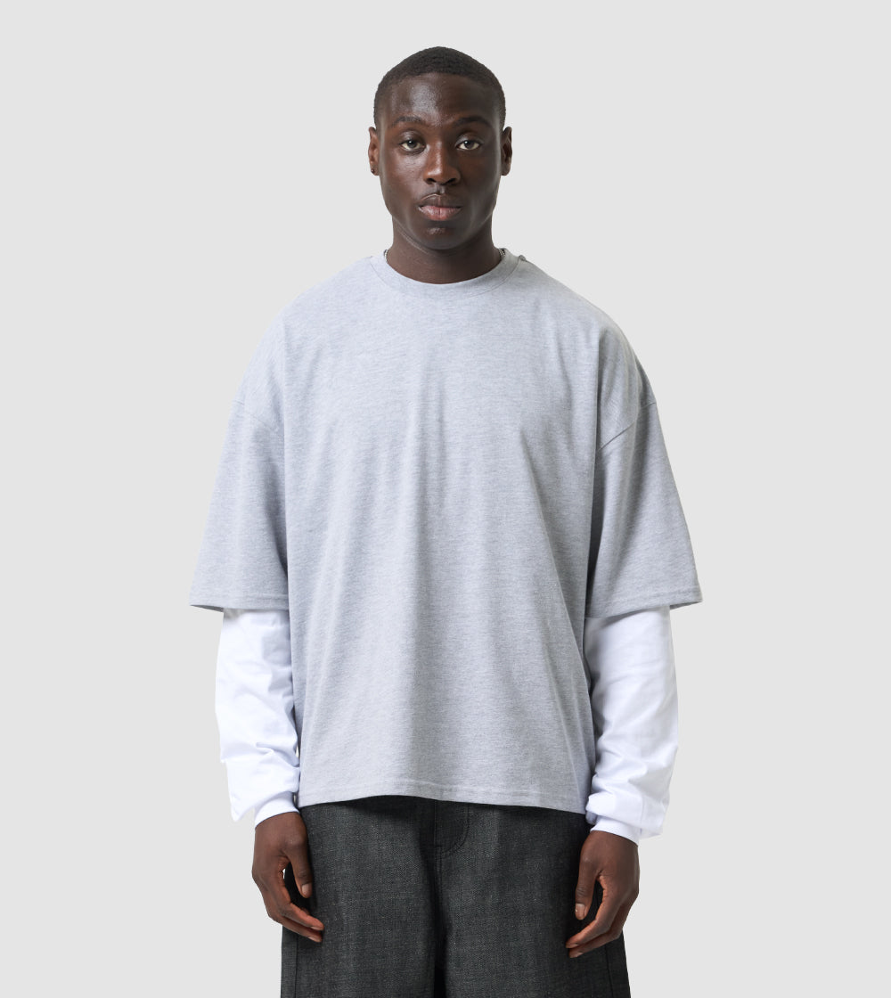 Longsleeve T-Shirt Grey / White