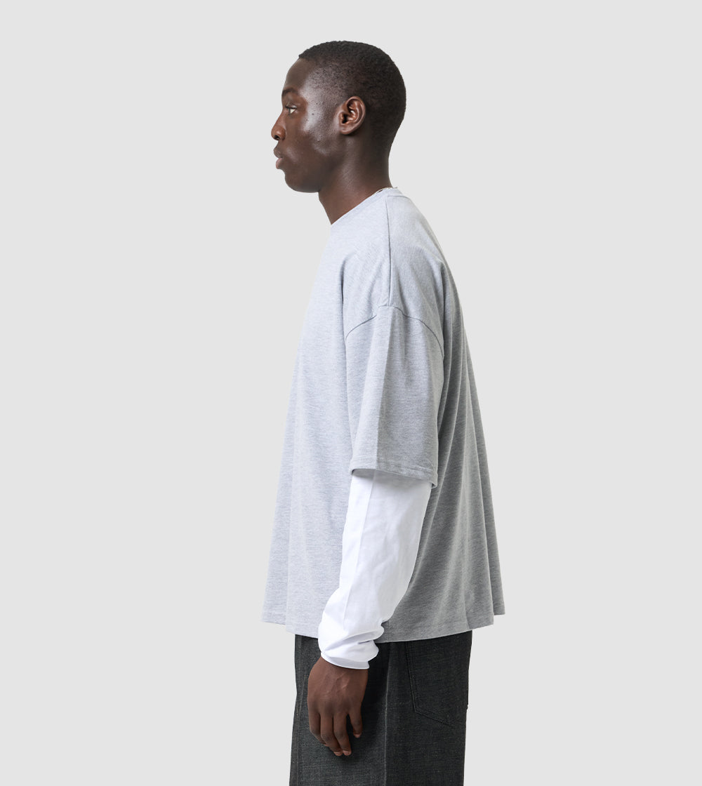 Longsleeve T-Shirt Grey / White