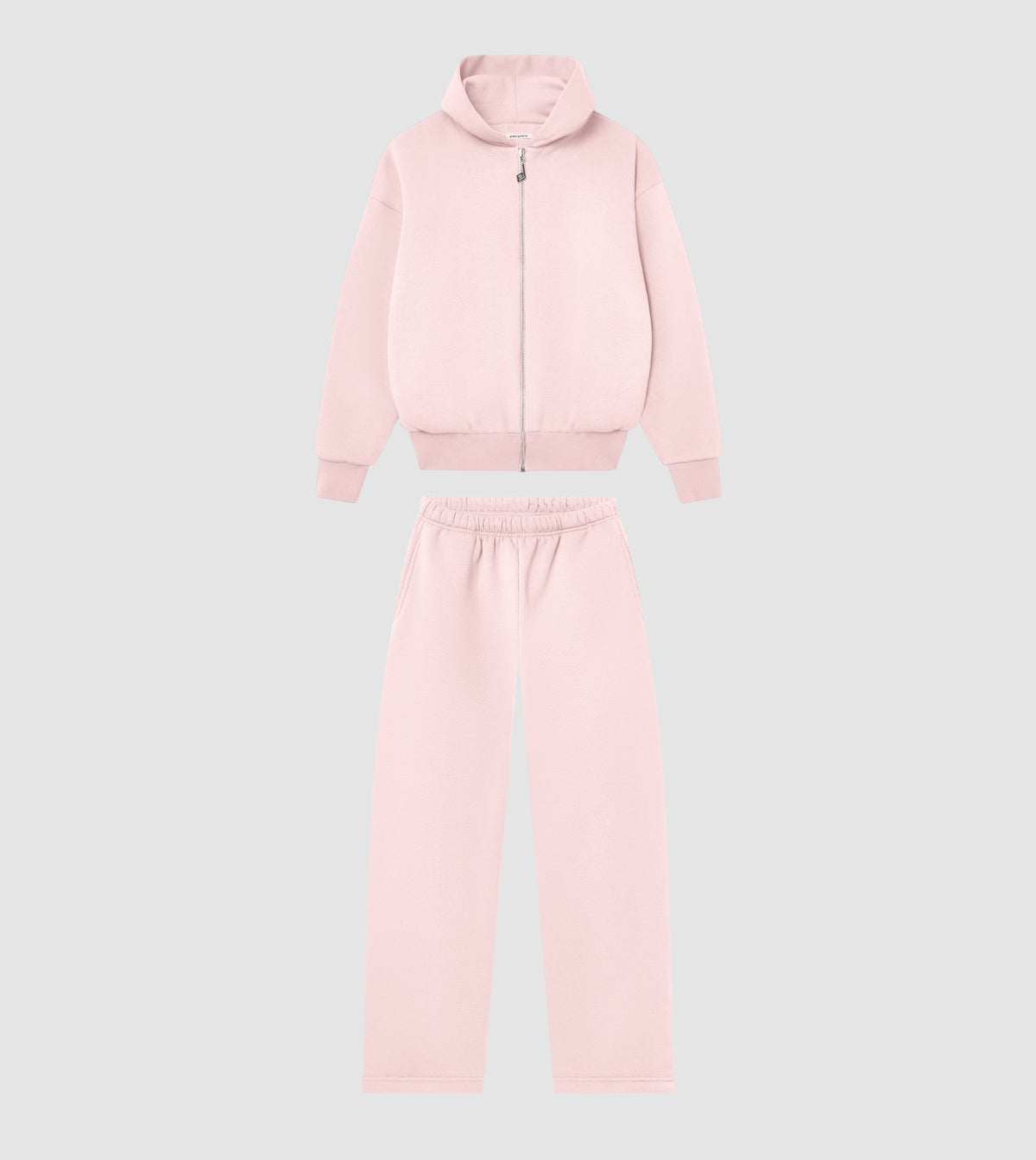 Zip Hoodie Tracksuit Rose