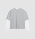 Longsleeve T-Shirt Grey / White