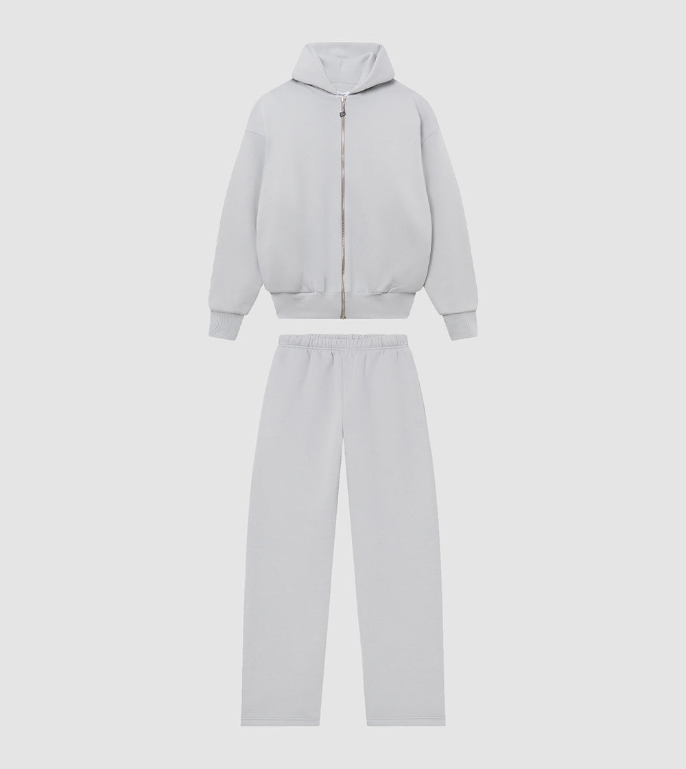 Zip Hoodie Tracksuit Stone