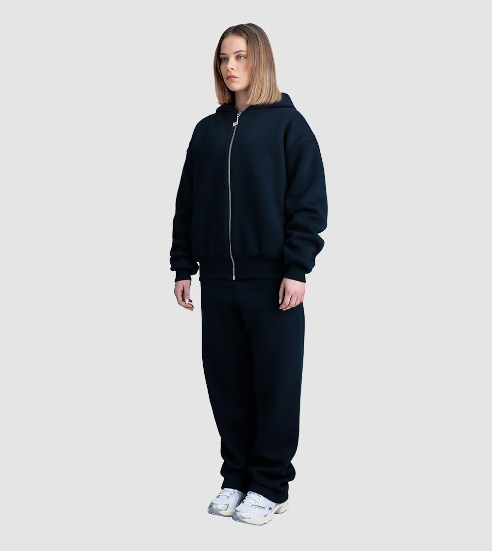 Zip Hoodie Tracksuit Navy