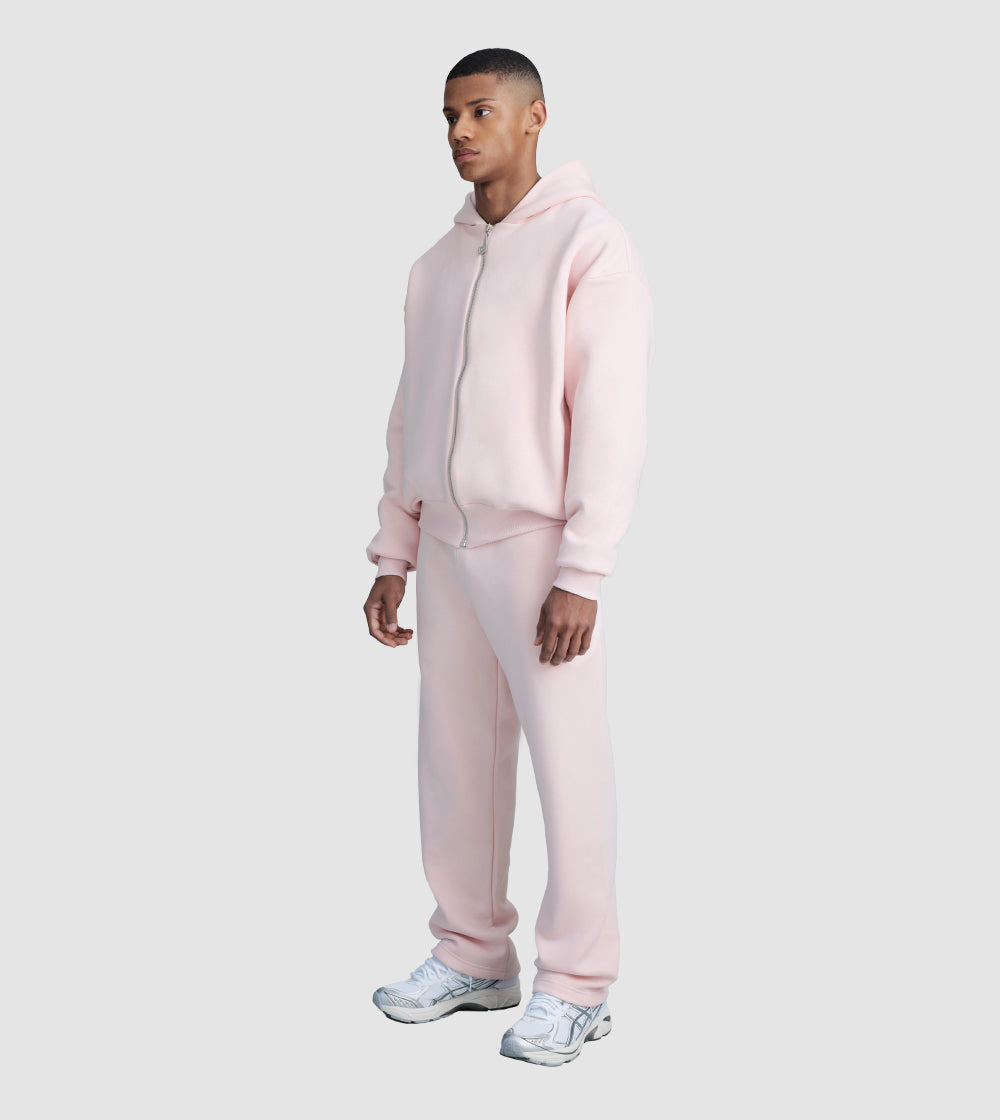 Zip Hoodie Tracksuit Rose