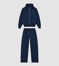 Zip Hoodie Tracksuit Navy